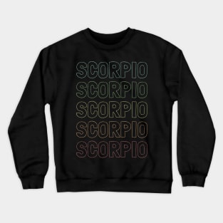 Scorpio Zodiac Pattern Crewneck Sweatshirt